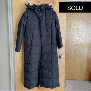 L.L. Bean Black Long Puffer Parka - SP
